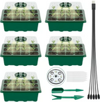 🌱 Adjustable Humidity Seed Starter Trays with Grow Light
