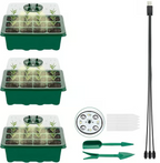 🌱 Adjustable Humidity Seed Starter Trays with Grow Light