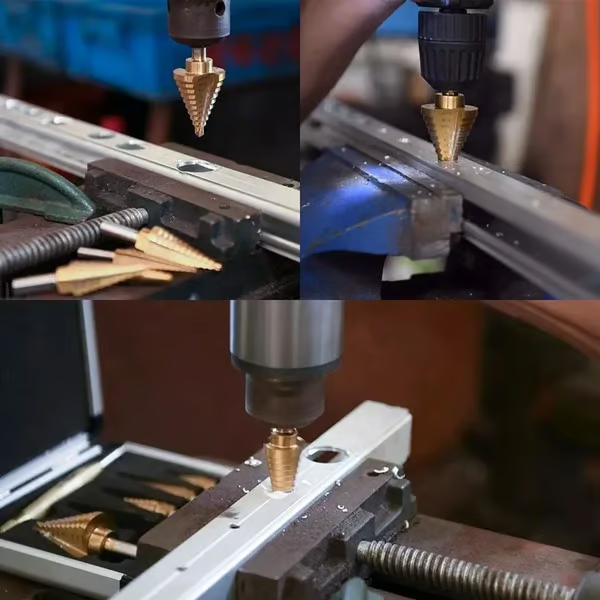 Step drill groove saw drill set (6 pieces)