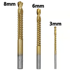 Step drill groove saw drill set (6 pieces)