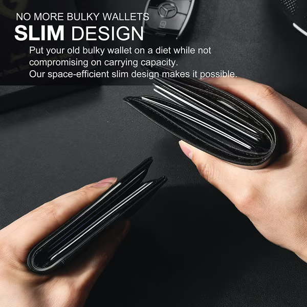 Mens Slim Wallet RFID Blocking