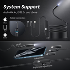 🔎 Plug-and-Play Endoscope Camera – Compatible with Android & iPhone & ipad for Direct Connection