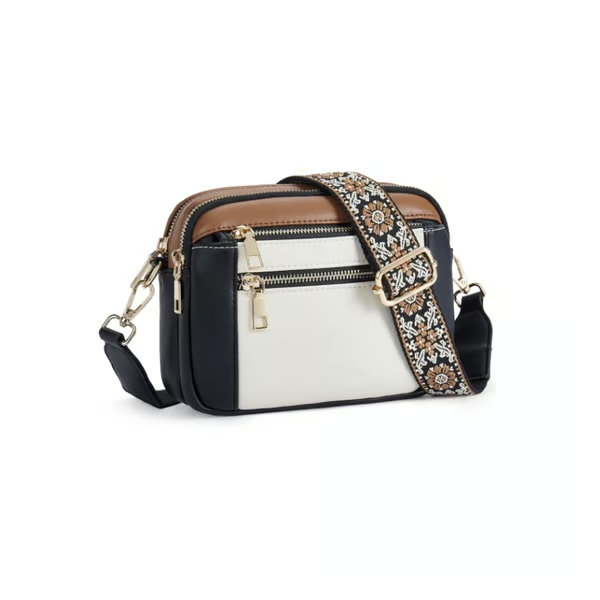 🔥Handmade Colorful Straps Crossbody Leather Bags & Purse💖