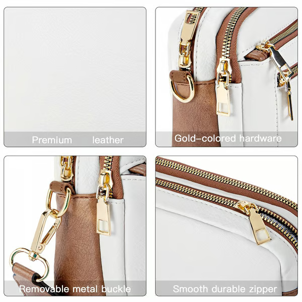 🔥Handmade Colorful Straps Crossbody Leather Bags & Purse💖