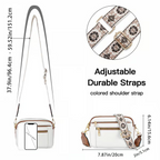 🔥Handmade Colorful Straps Crossbody Leather Bags & Purse💖