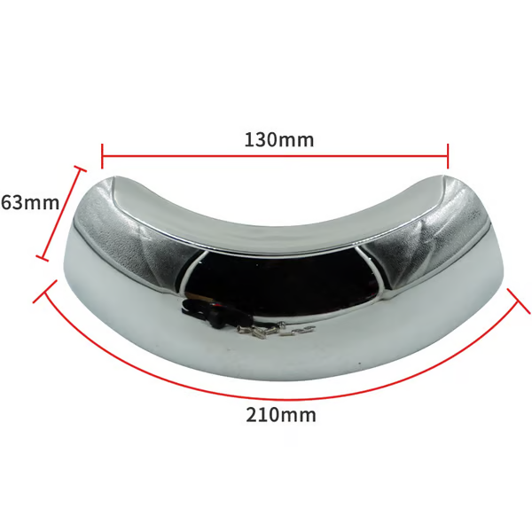 Wide angle parabolic mirror Be aware of the road