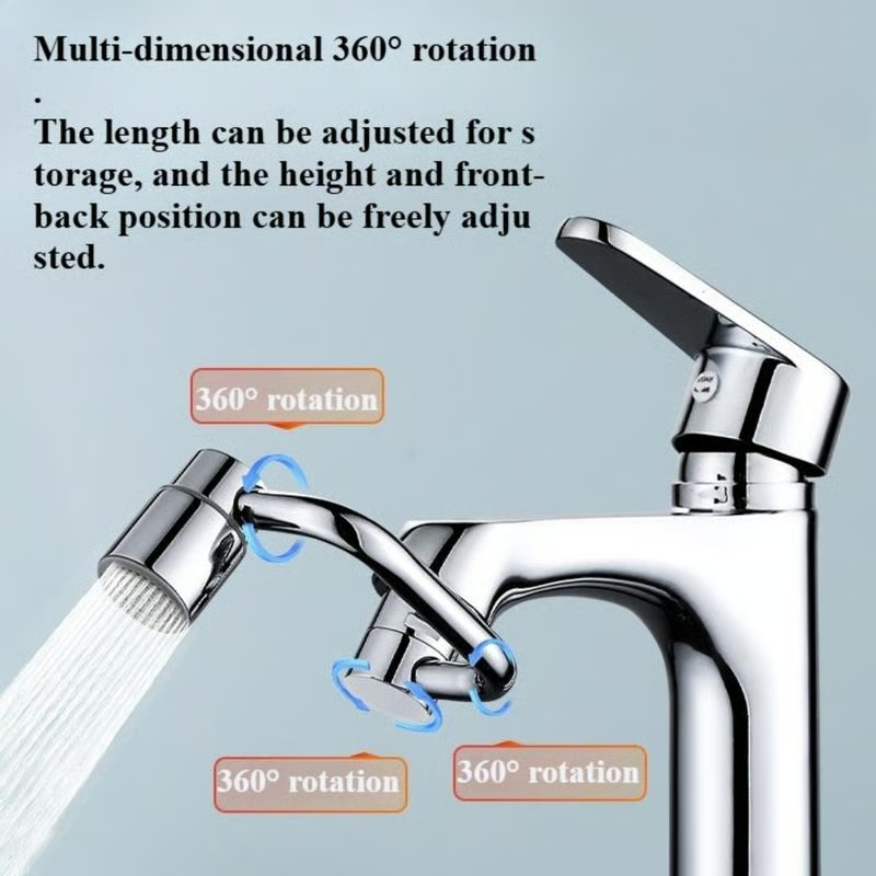 🚰 Upgrade Your Washing Routine - 49% OFF - ✨ TTZZ 1440° Rotatable Faucet Aerator Extension - For Effortless, All-Angle Control!