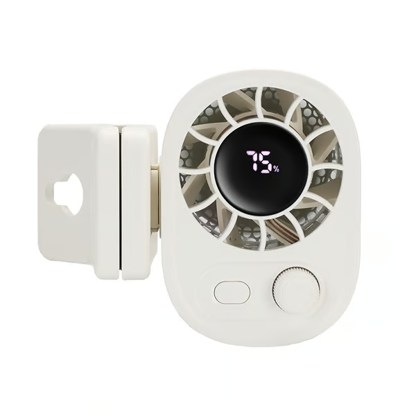 ❄️🔥Car Clip On Fan with LED Display -360° Rotation, 100 Speeds Adjustable, USB Rechargeable
