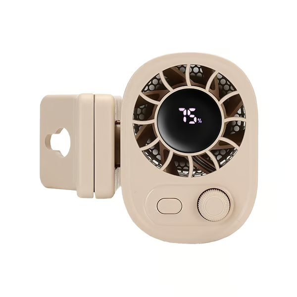 ❄️🔥Car Clip On Fan with LED Display -360° Rotation, 100 Speeds Adjustable, USB Rechargeable