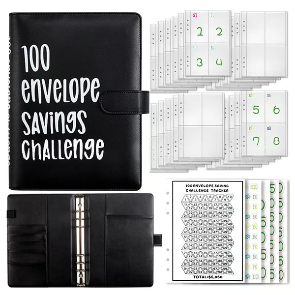 🔥🤑✉️100 Envelope Savings Challenge Book