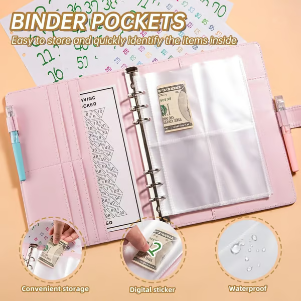 🔥🤑✉️100 Envelope Savings Challenge Book
