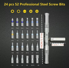 🔥🔥24 in 1 DlY Screwdriver Set Magnetic Compact and Portable Ratchet Screwdriver