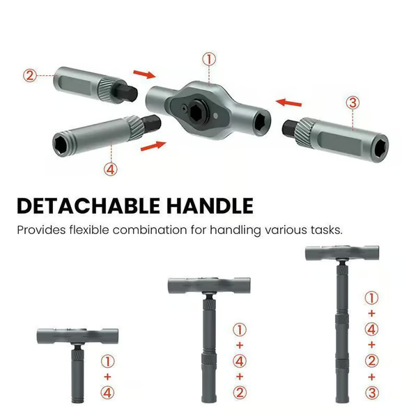🔥🔥24 in 1 DlY Screwdriver Set Magnetic Compact and Portable Ratchet Screwdriver