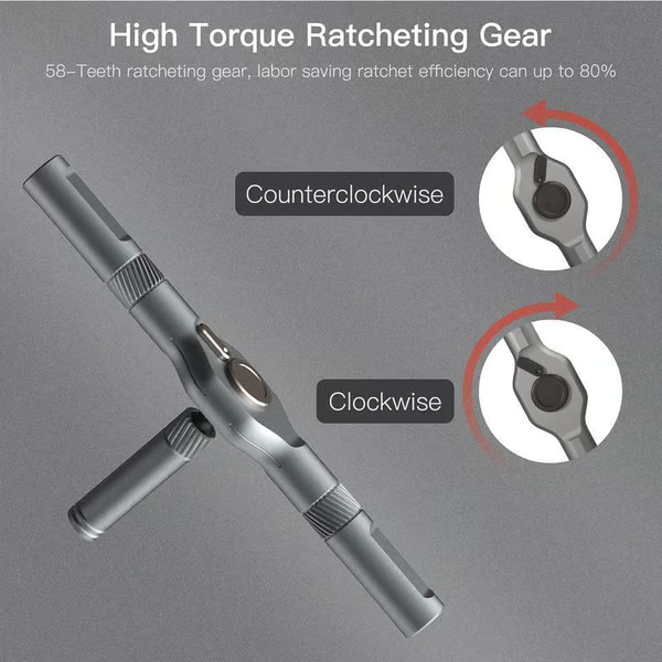 🔥🔥24 in 1 DlY Screwdriver Set Magnetic Compact and Portable Ratchet Screwdriver