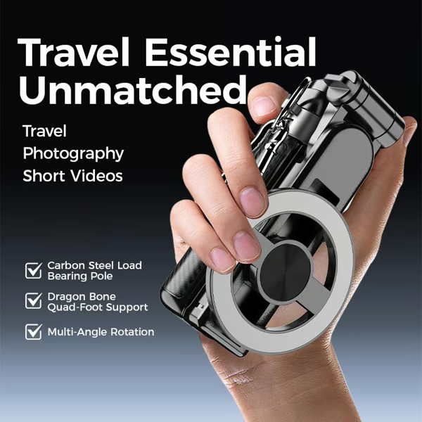 4-in-1 Multifunctional 360° Rotation Magnetic Selfie Stick