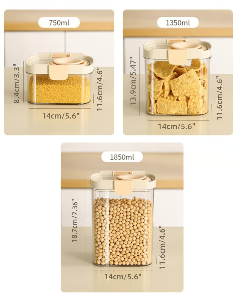 Push-type Sealed Box Storage Jar