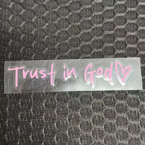 2pcs Trust in God Car Rearview Mirror Sticker, Car Rearview Mirror Decal, Inspirational Vinyl Sticker, Ideal Christian Gift