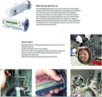 Adjustable Magnetic Gauge Tool For Tire Repairs In Car, Motorcycle, Truck