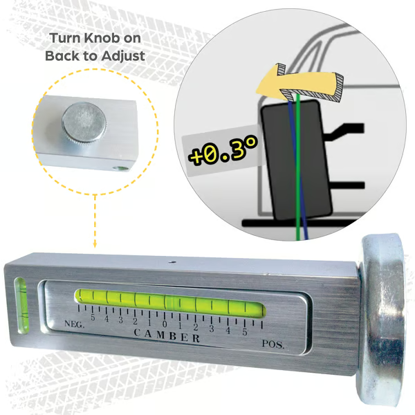Adjustable Magnetic Gauge Tool For Tire Repairs In Car, Motorcycle, Truck