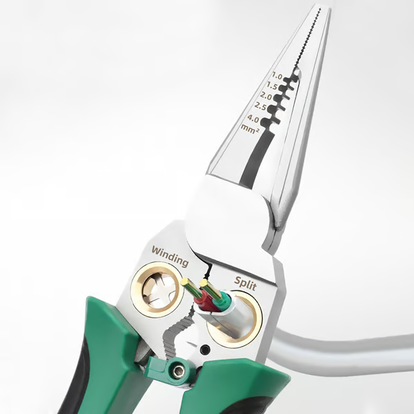 8 in 1 Wire Stripper Twister for Cutting and Pulling Wires Cable Scissors,Voltage Tester Pliers