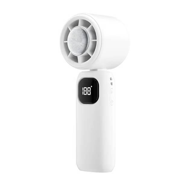 🔥🔥 3 in 1 Mini Handheld Cooling Fan , 100 Speed Wind Power & Ice Cooling Function