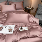Neo Rosy Brown Silky Egyptian Cotton Bedding Set