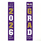 🎓Class of 2026 Graduation Banner | Congrats Grad Front Door Porch Decor for Graduation Party (✨Set of 2)
