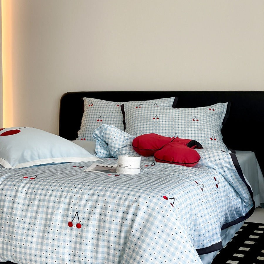 Cherry Soda Lyocell Bedding Set