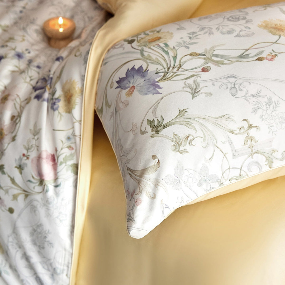 Oriana Floral Egyptian Cotton Bedding Set
