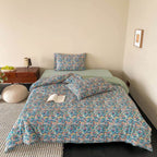 Bright Floral Summer Quilted Blanket