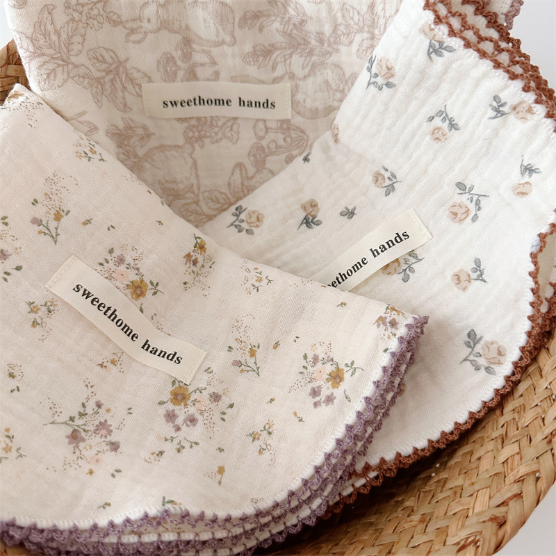 Floral Lullaby Burp Cloth Set