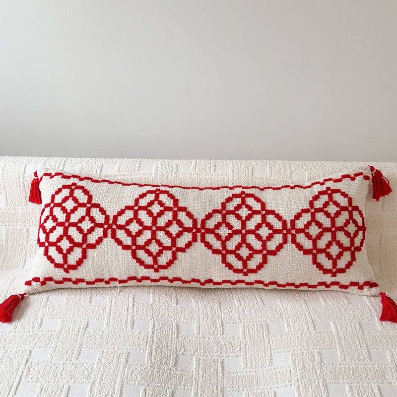 Crimson Knot Cushion Collection