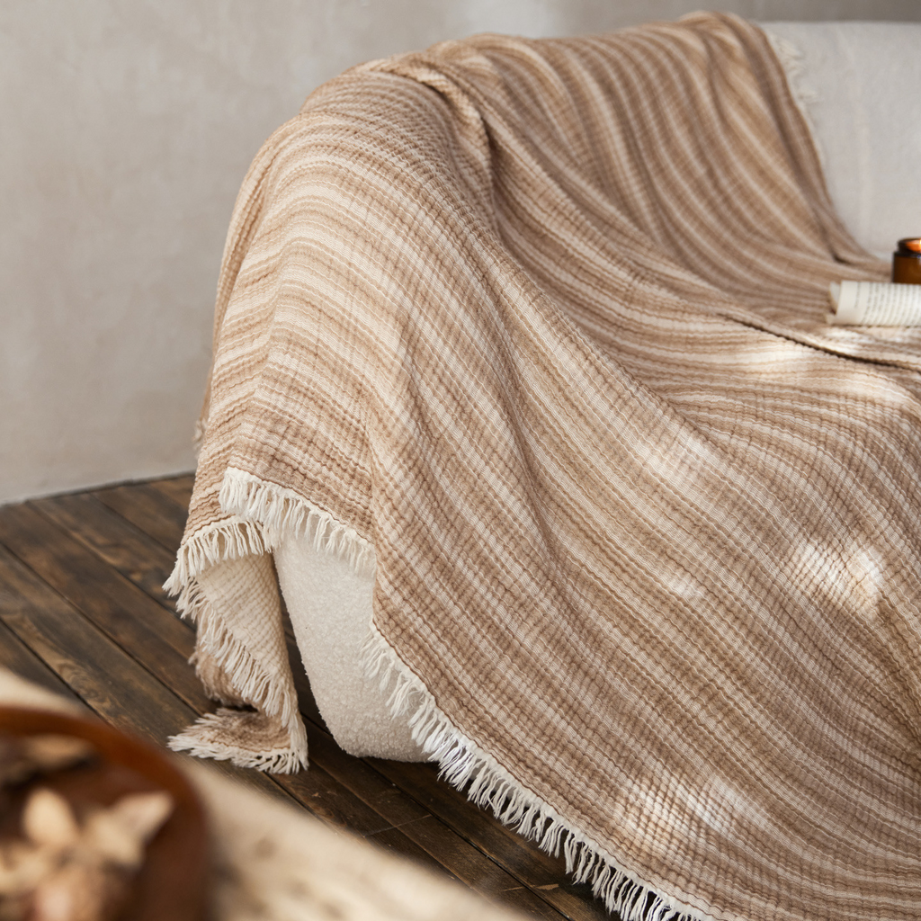 Woven Stripe Throw Blanket