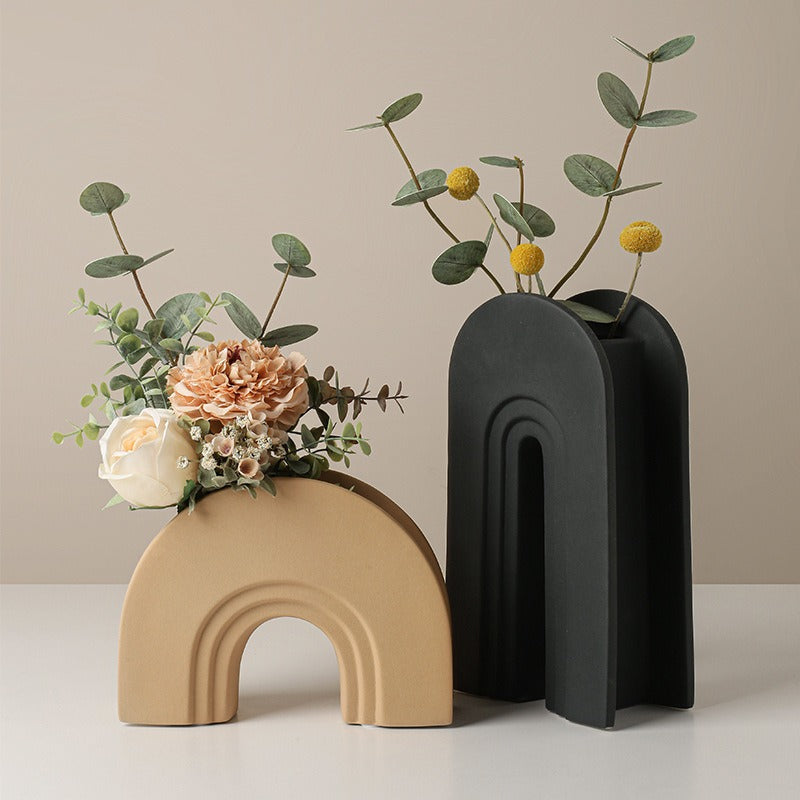 Modern Arched Ceramic Vase