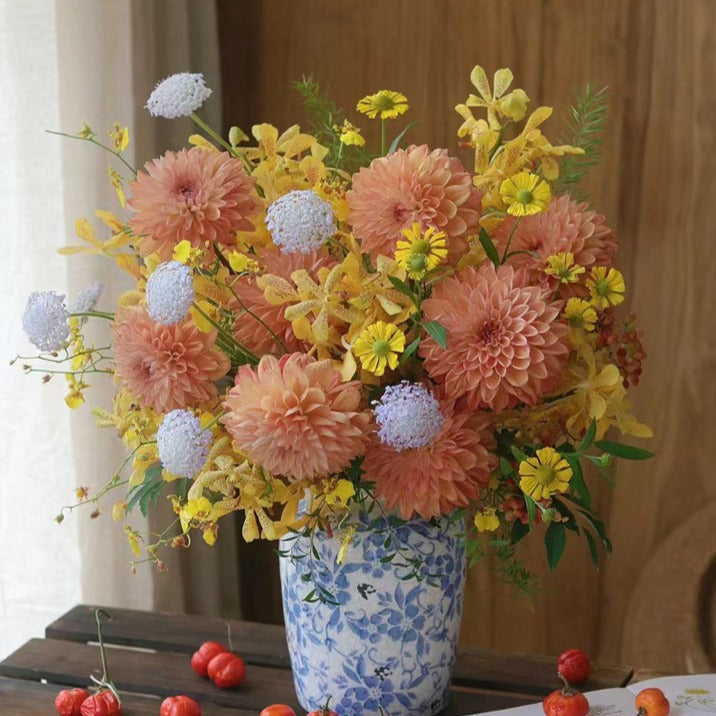 Blue Countryside Ceramic Vase