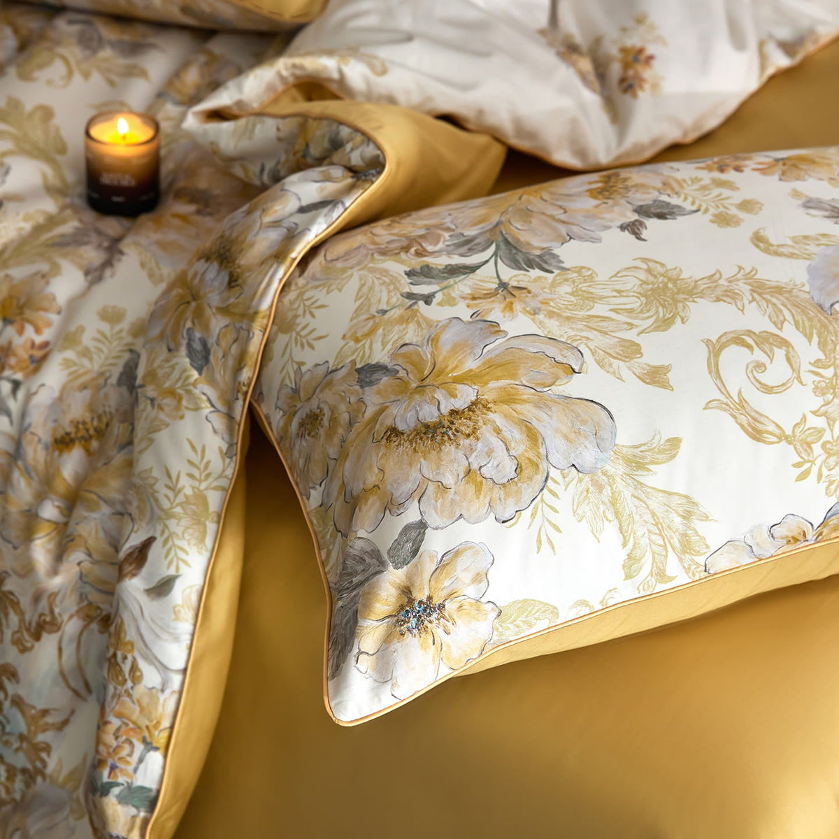 Veloria Floral Egyptian Cotton Bedding Set