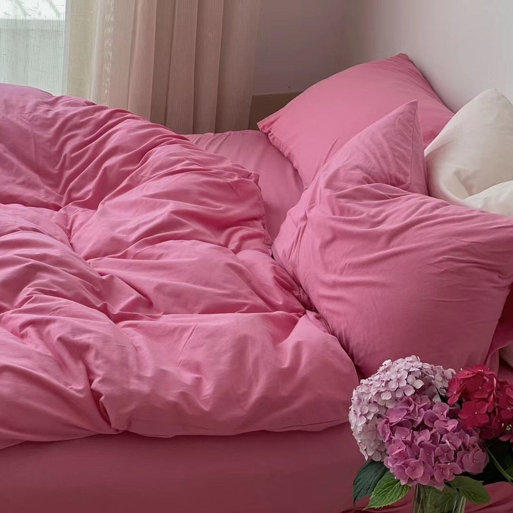 Blushing Rose Jersey Cotton Pillowcase
