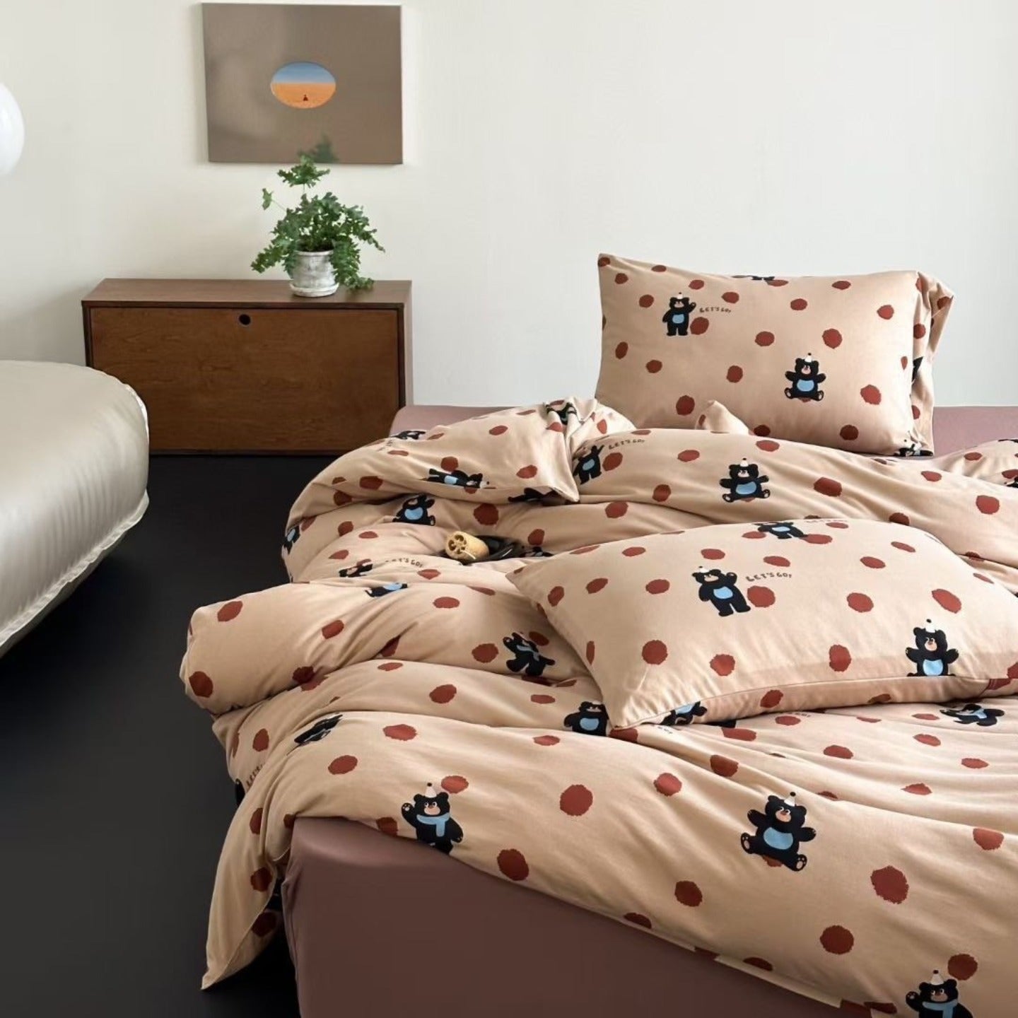 Polka Dot Beary Bedding Set