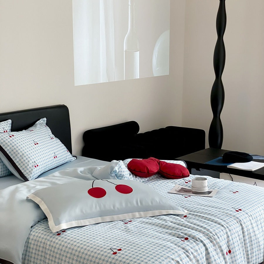 Cherry Soda Lyocell Bedding Set