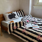 Lace & Bow Stripe Set