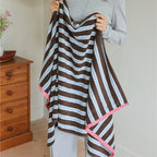 Retro Cafe Stripe Towel