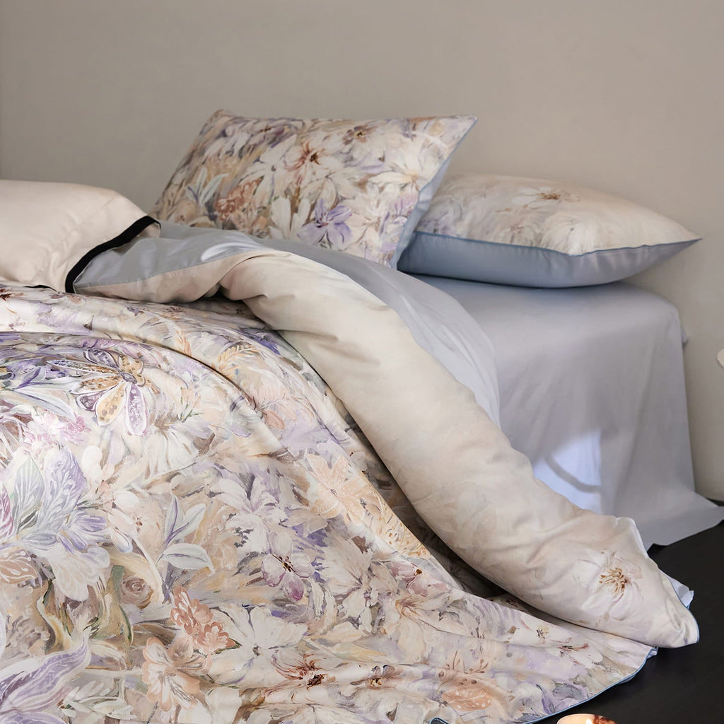 Lysora Sky Meadow Floral Egyptian Cotton Bedding Set