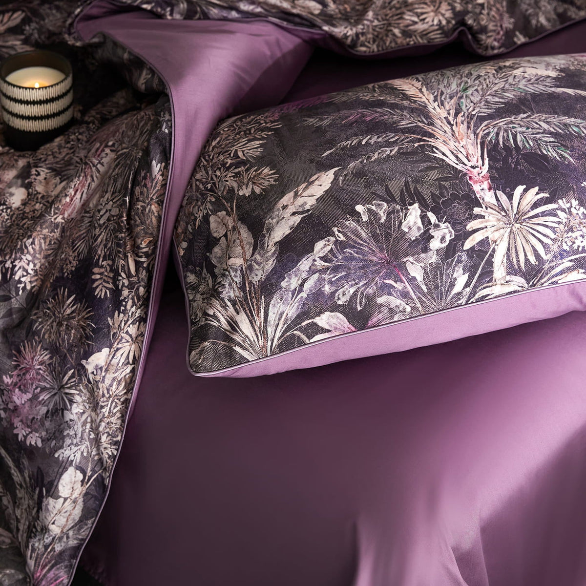 Savona Moonlit Canopy Botanical Egyptian Cotton Bedding Set
