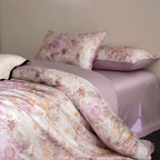 Elara Watercolor Floral Egyptian Cotton Bedding Set