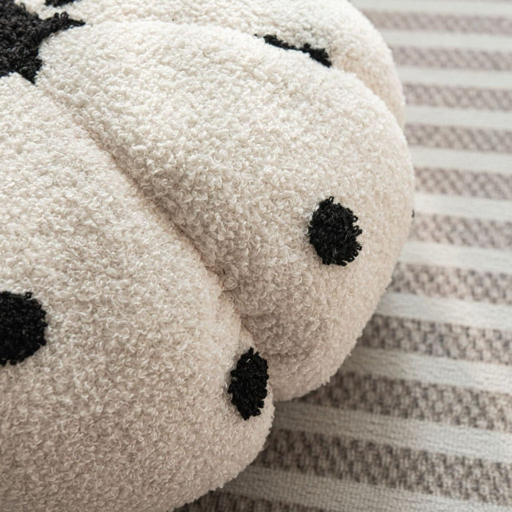 Cottage Pumpkin Dot Pillow