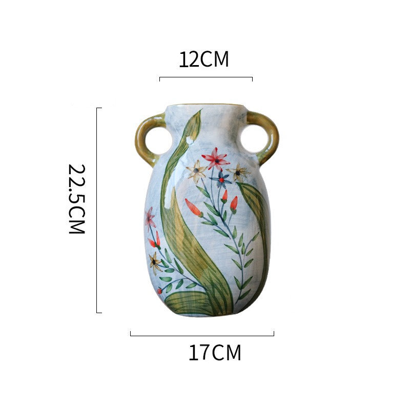 Fiesta Ceramic Pitcher Vase