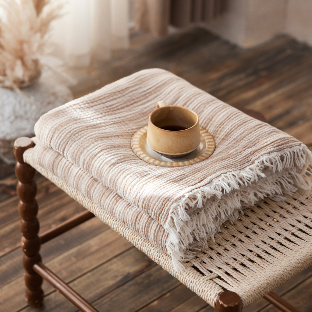 Woven Stripe Throw Blanket