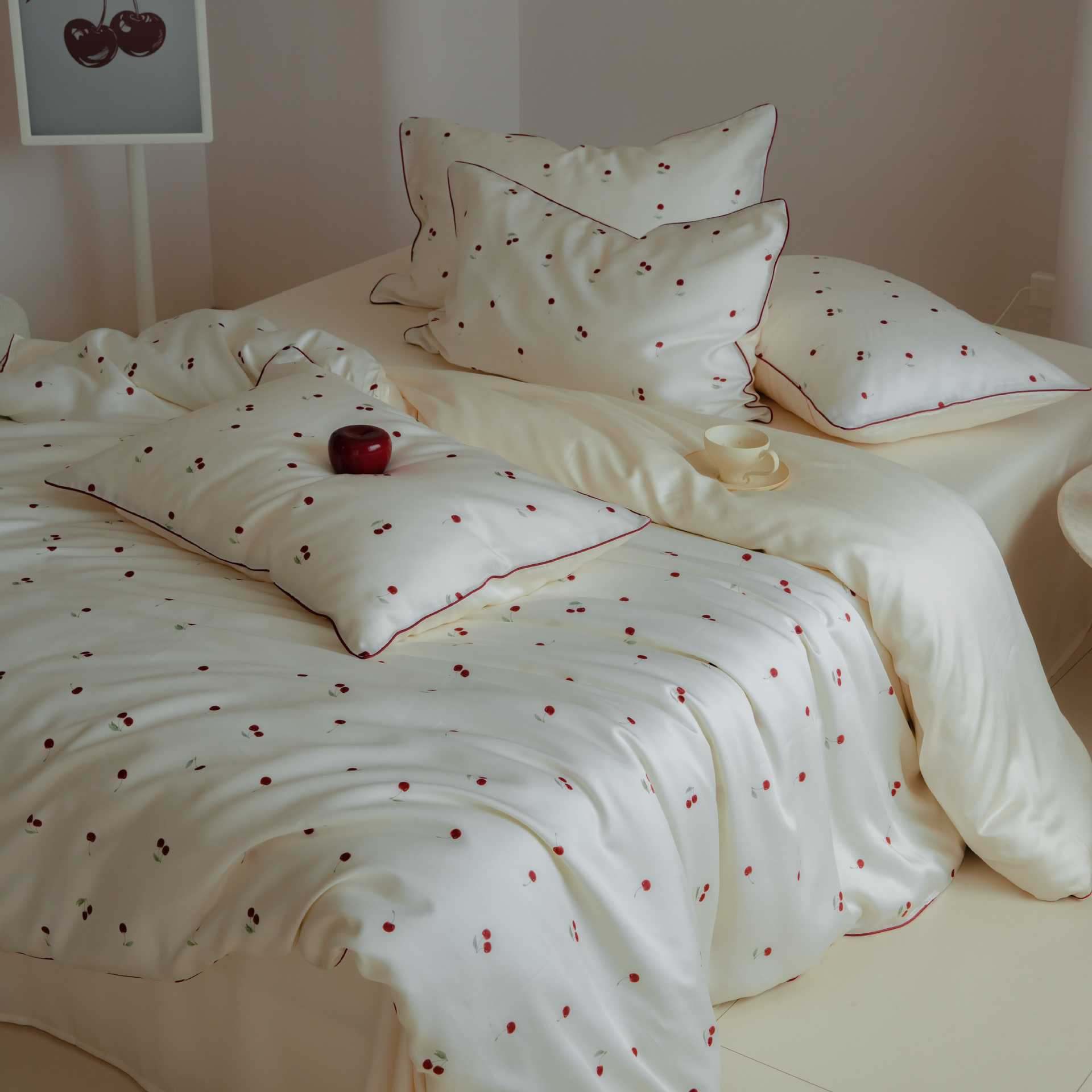 Cherry Lyocell Bedding Set
