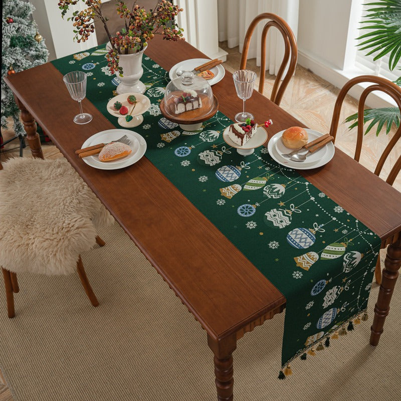 Christmas Bauble Table Runner