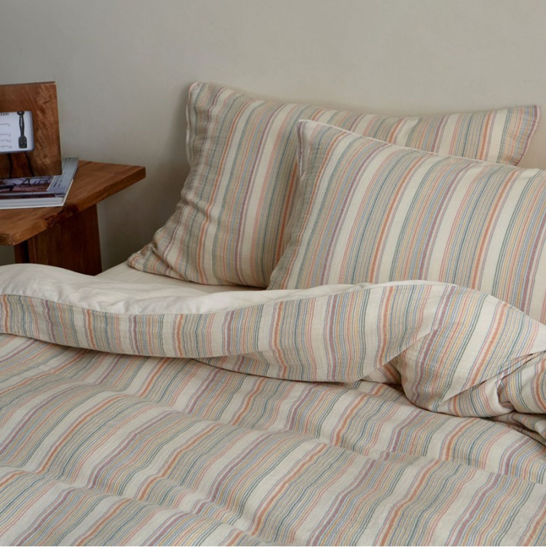 Rainbow Stripe Bedding Set